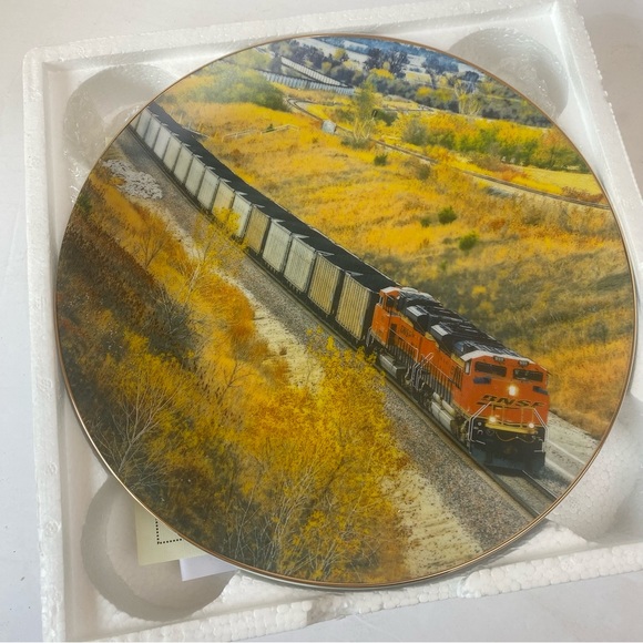 BNSF Railway “FIRTH CUT” Collector Plate 2012 Train Locomotive 1/13,000 Limited - Picture 1 of 6